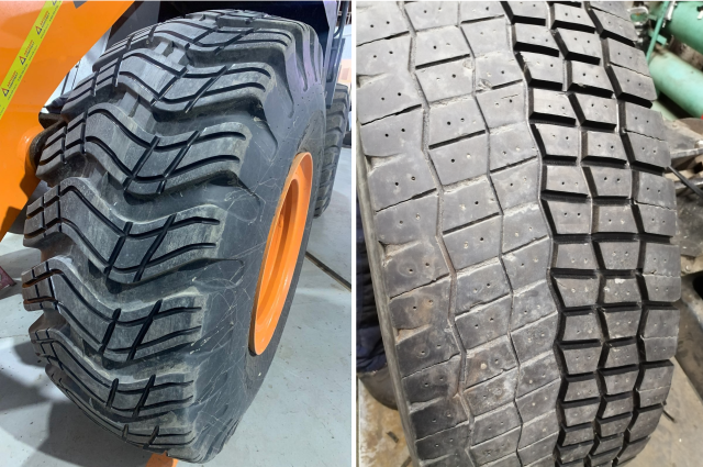 Нарезка грузовых шин